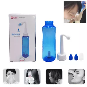 Neti Pot Botella de lavado nasal Enjuague sinusal Alivio de alergias Yoga Kit de riego - Imagen 1 de 9
