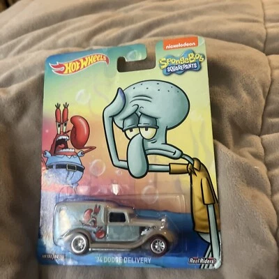 Hot Wheels ~Nickelodeon ~Spongebob Squarepants ~ '34 Dodge Delivery ~Real Riders - Image 1 of 4