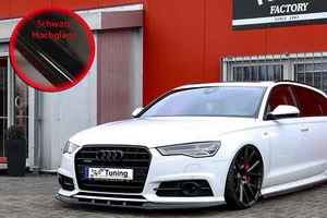 CUP Spoilerschwert Frontspoiler V2 aus ABS für Audi A6 S6 C7 4G S-Line Schwarz - Bild 1 von 5