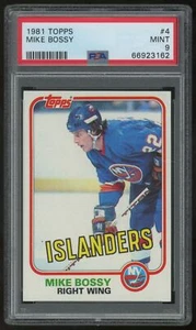 1981-82 TOPPS PSA 9 #4 (162) MIKE BOSSY - Picture 1 of 2