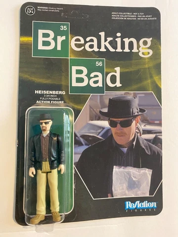 Breaking Bad Heisenberg ReAction 3 3/4 Retro Action Figure Adult Collectible BN Cover