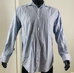 MENS LARGE BANANA REPUBLIC SHIRT Button Up Neck Size 16-16.5 - Picture 1 of 7