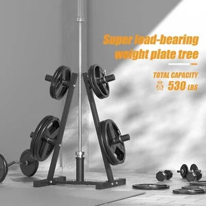 Weight Plate Rack Weight Holder for 2'' Olympic Weight Plate Storage Weight Tree - Picture 1 of 7