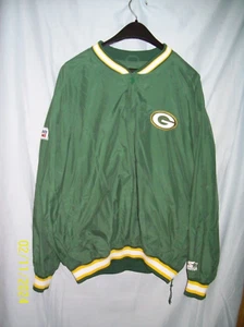 Vintage Green Bay Packers Jacke Herren Gr. XL Grün Pullover Windbreaker - Bild 1 von 3