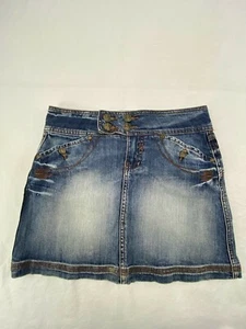 Minifalda vaquera JouJou Juniors para mujer talla 5/6 azul bordada - Imagen 1 de 8