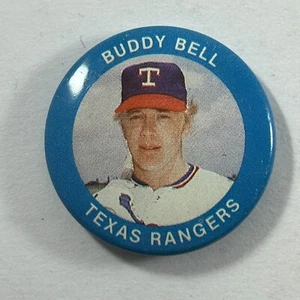 Buddy Bell Pinback Button MLB Baseball Texas Rangers 1 inch Fun Foods #76 - Picture 1 of 3