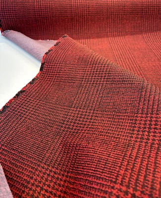 Tela para tapicería exterior Sunbrella Pindler Frasure Oxblood por yarda Foto 1 de 4