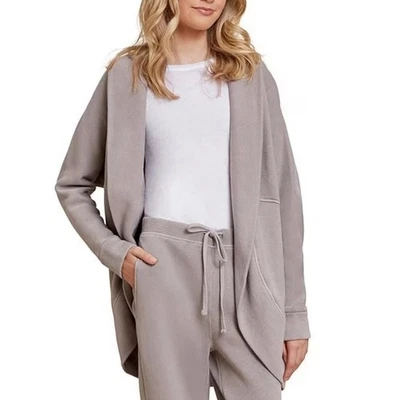 NWT Barefoot Dreams Girls Malibu Collection Brushed Terry Circle Cardigan - Imagem 1 de 4