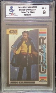 Lando Calrissian Galactic Gear Topps Star Wars Chrome 2024 MGC 9 not PSA  - Picture 1 of 3
