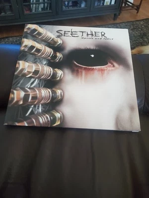 SEETHER Karma And Effect 2LP  RED/BLACK MARBLE VINYL LP RECORD - Image 1 of 4