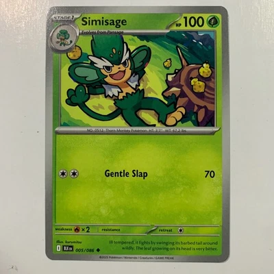 Simisage #005 Pokemon Cards - Image 1 of 4
