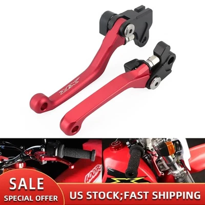 CNC Pivot Brake Clutch Levers For HONDA XR250R XR250L XR600R XR230/XR400 Motard - Image 1 of 4