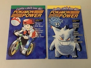 (2) Lot 1998 Pokemon Power Magazine Volume 2 & 3 Ash Gengar Cover *READ* - Picture 1 of 5
