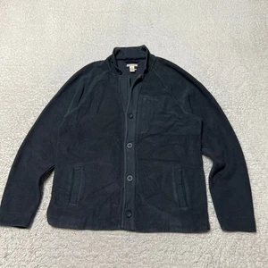 Carbon 2 Cobalt Jacket Men Medium Gray Double Cloth Fleece Buttons Hiking - Picture 1 of 13