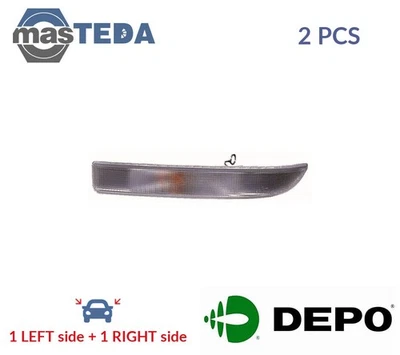 551-1607R-UE-C INDICATOR LIGHT BLINKER LAMP PAIR FRONT LORO 2PCS NEW - Image 1 of 4