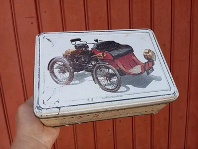 ancienne boite métal PEUGEOT QUADRICYCLE 1905 vintage collection automobilia - Photo 1/4