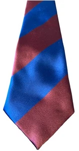 CORBATA DE DISEÑADOR PEARCE a medida azul rojo a rayas - Imagen 1 de 4