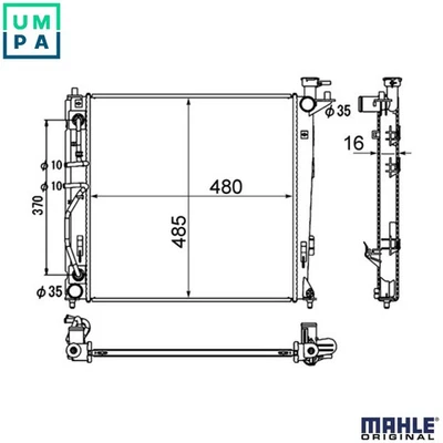 RADIATOR ENGINE COOLING CR 1892 000S FOR HYUNDAI ix35/SUV TUCSON/IX35/II  KIA - Image 1 of 4