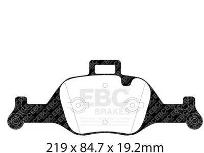Para 2017-2023 BMW 540i conjunto de pastilhas de freio dianteiro EBC 18185MVZS 2018 2019 2020 2021 - Imagem 1 de 4