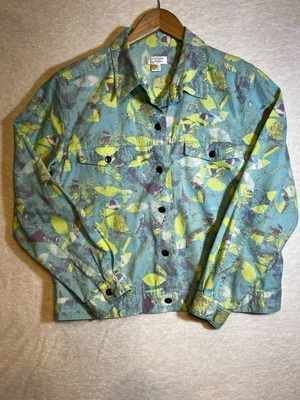 Vintage Christopher & Banks Mixed Color Jacket 100% Cotton Women Size S EUC - Image 1 of 4
