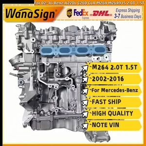 Long Block Engine Assembly For 02-16 Benz A220L C260 CLA M264 M264915 2.0T 1.5T - Picture 1 of 15