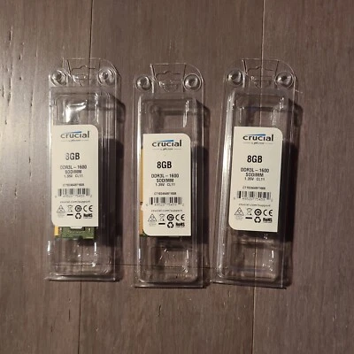 Samsung 4gb X6 Total 8gbDDR3 SODIMM PC3L-12800 Laptop Ram Memory M471B173EB0-YKO - Image 1 of 3