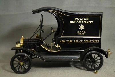 玩具 1912 年福特 T 型卡车纽约警察局警用稻田车通用爱好金属 — 第 1/4 张图片
