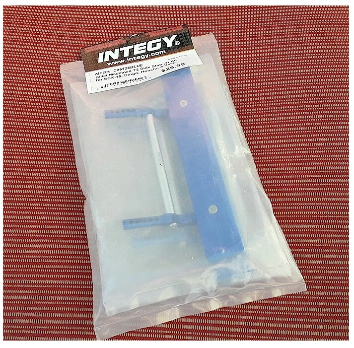 C26726BLUE Integy Billet T2 Side Step(2)Kit for SCX-10, Dingo, Honcho & Jeep - Image 1 of 1