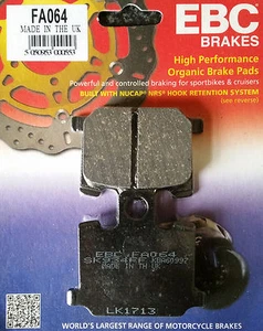 EBC/FA064 Brake Pads (Front) for Yamaha RD250LC/RD350LC 1980 (see description) - Picture 1 of 2