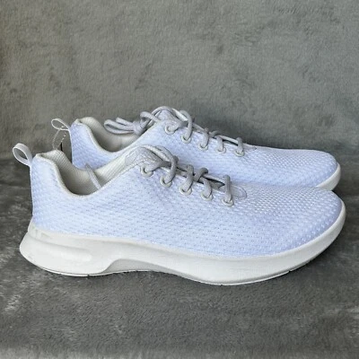 Zapatillas deportivas Athletic Works para mujer talla 11 blancas con cordones espuma viscoelástica Foto 1 de 4