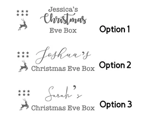 Christmas Eve Box Vinyl Decal Choice of 3 designs - Picture 1 of 1