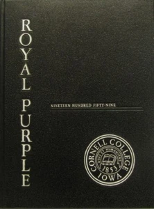 Cornell College (Mount Vernon, Iowa) "Royal Purple" 1959 Annual - Picture 1 of 1