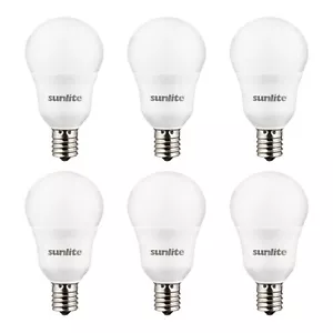 LED 15W Light Bulb, 6W(40W=) E17 Base, Frosted Finish, 30K Warm White - 6 Pack - Picture 1 of 1