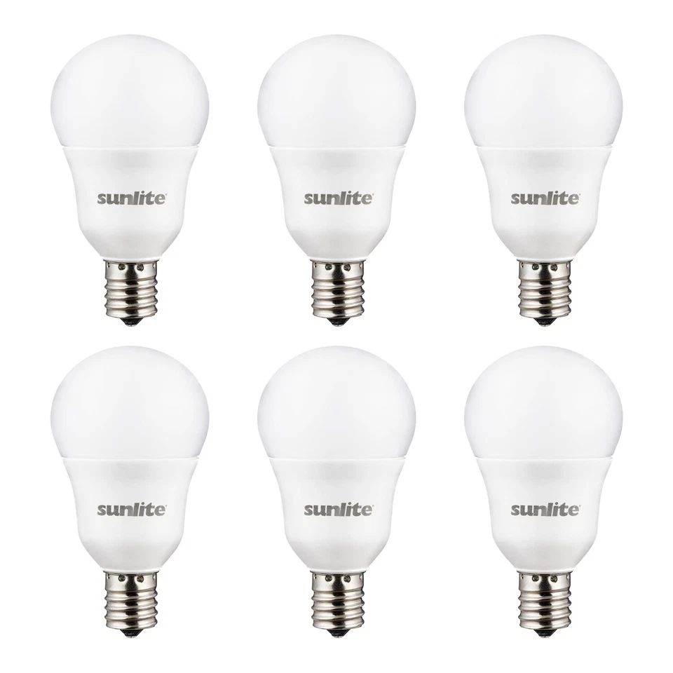 LED 15W Light Bulb, 6W(40W=) E17 Base, Frosted Finish, 30K Warm White - 6 Pack - Image 1 of 1
