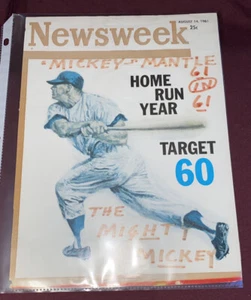 NEWSWEEK, August 14, 1961_Home Run Year Target 60. COVER & 2 Pages. - Picture 1 of 3
