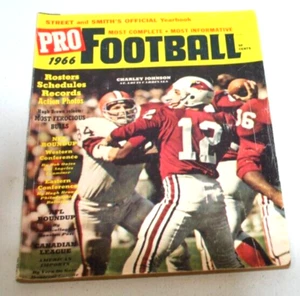 1966 STREET & SMITHS PRO FOOTBALL YEARBOOK CHARLEY JOHNSON ST LOUIS CARDINALS - Picture 1 of 6