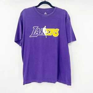 NBA Adidas LA Lakers T-Shirt Herren Gr. XL Lila Kobe Bryant Rundhals - Bild 1 von 3