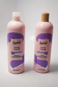 Set 2 Suave Vivid Color Shampoo & Conditioner with Amino Acid Complex 16.5oz - Picture 1 of 4
