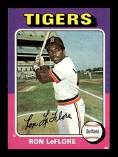 1975 Topps #628 Ron LeFlore Detroit Tigers Rookie RC EX-MT Baseball Card *F343
