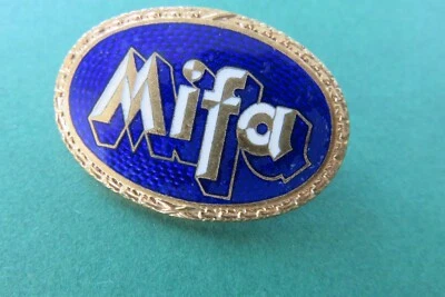 Orig. alte  MIFA  Schattenschrift  Abzeichen Brosche  25 x 34 mm - Bild 1 von 4