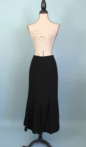 Size: 8 NYGARD CONNECTION Long Black Skirt Textured Mermaid Back Zip  - Picture 1 of 12