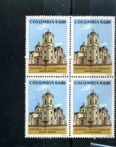 SANTA MARTA 400th ANNIV. ,- CATHEDRAL >> bklt of 4>-  COLOMBIA >1975   - Picture 1 of 1