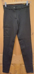 DAMEN 26" W SCHWARZ BAUMWOLLE FOUGANZA DEKATHOHE REITEN REITHOSE - UK 10 - Bild 1 von 11