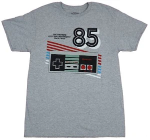 Nintendo NES Adult New T-Shirt - Classic Controller 85 Stripes - Picture 1 of 1