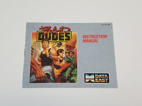 Bad Dudes Authentic Original NES Nintendo Manual Only *wear