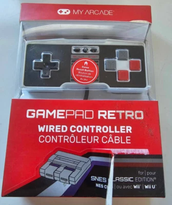 My Arcade GamePad Retro Wired Controller for NES and SNES Classic New Sealed - Image 1 of 2