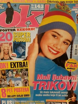  MAGAZINE Croatia OK 2003.cover?-Poster PINK(big) Kaylie Minogue,Britney Spears - Image 1 of 4