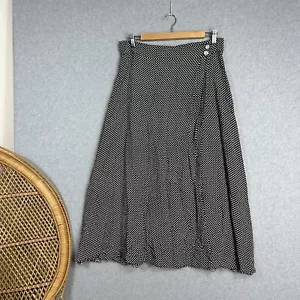 East Coast Vintage Skirt Made In Australia Size M Midi Spot Dot Polka - Picture 1 of 10
