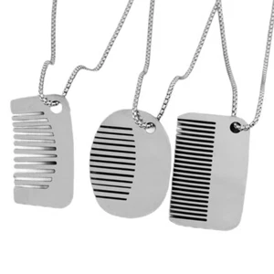 Stylish Comb Pendant Necklace with Comfortable Chain Comfortable Necklace - Picture 1 of 11