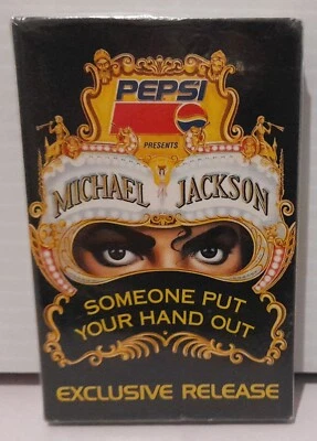 MICHAEL JACKSON - SOMEONE PUT YOUR HAND OUT - CASSETTE - PROMO - SEALED - Image 1 of 2